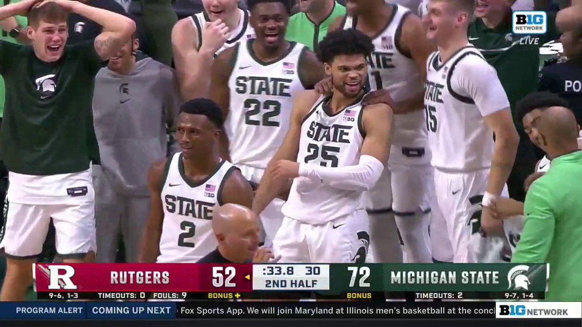 AND ONE STEVEN IZZO!!!! 🙌 His first career points! Michigan State Men's Basketball