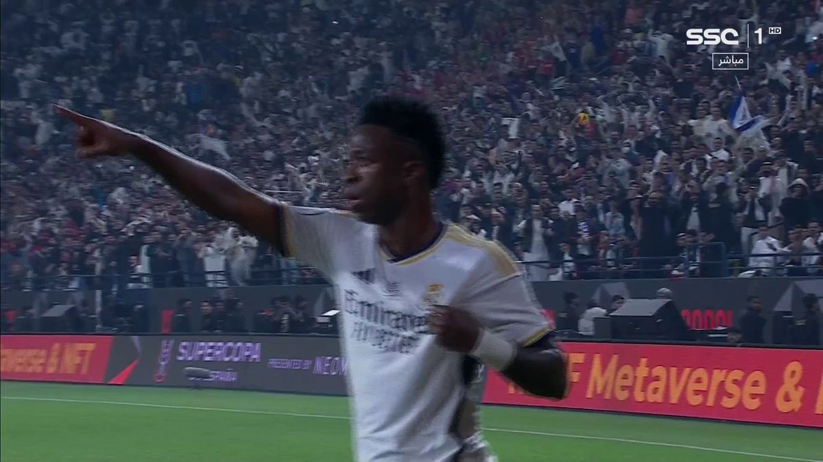 فينيسوس يضع ثاني الأهداف للريال 🔥⚽ ريال مدريد 2 × 0 برشلونة #ريال_مدريد_برشلونة #السوبر_الإسباني | #SSC