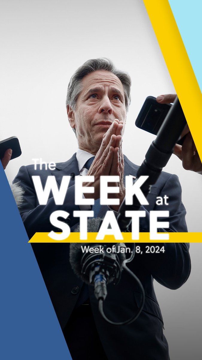 In “The Week at State,” we recap Secretary Antony Blinken’s trip to Türkiye, Greece, Jordan, Qatar, the UAE, Saudi Arabia, Israel, the West Bank, Bahrain, and Egypt. For the latest, visit