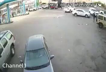 شاهد.. كاميرا مثبتة توثق لحظة انفجار خزان محطة وقود بـ #تبوك