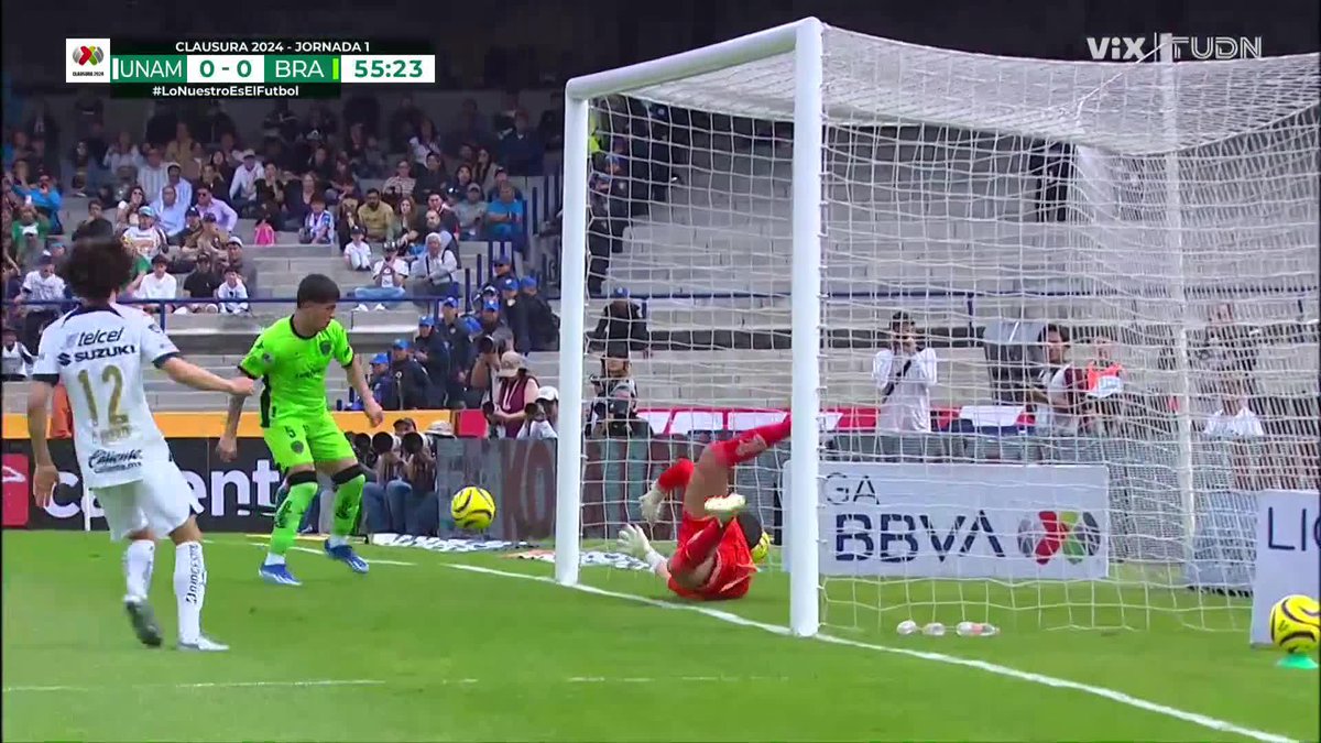 Por si no lo vieron, la primera gran atajada de Sebastián Jurado, ex de #CruzAzul, con Juárez. Sin presiones, como las de La Máquina, seguramente tendrá un buen torneo.