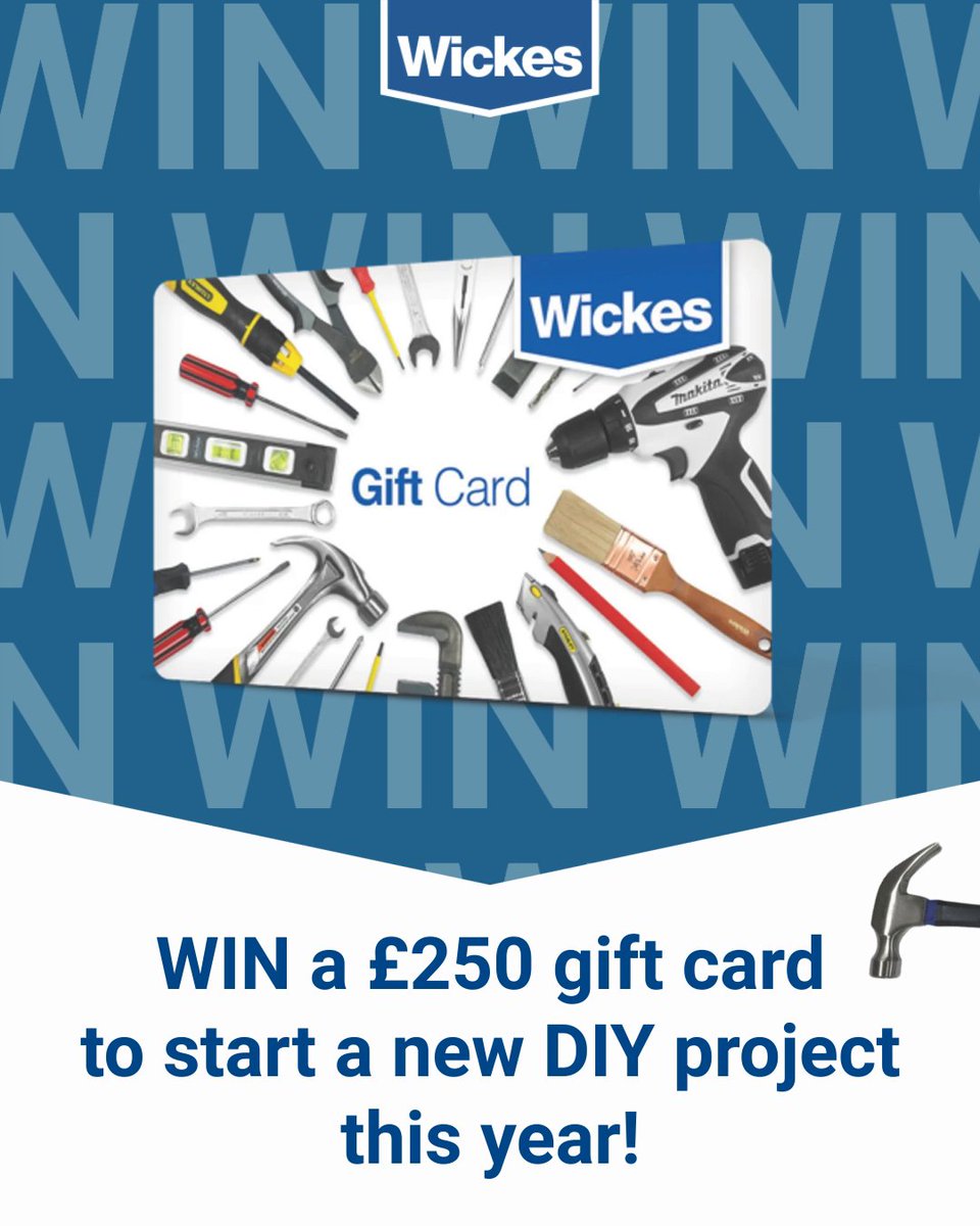 January feeling a bit blue? We’re giving away a £250 Wickes gift card to brighten up your month and help you get started on some fantastic new year DIY projects! 🤩Simply follow @wickes, like this post, and tag a friend below. Good luck!🍀