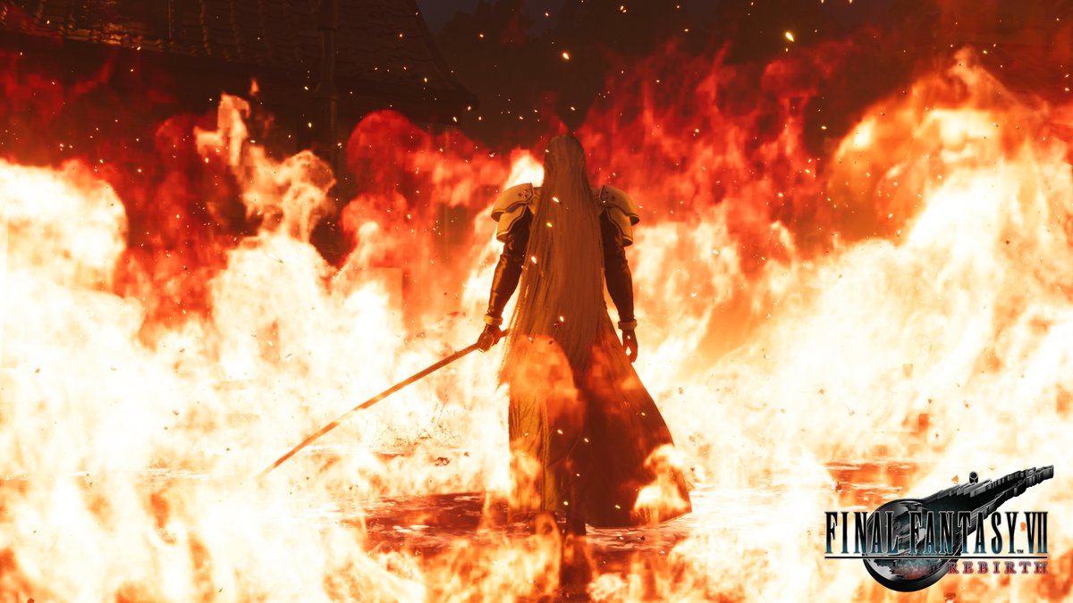 【#FF7リバース 最新トレーラー】 星の支配を狙う英雄セフィロスと、それを阻止するべく闘う仲間たちの雄姿 ドラマチックなストーリー展開の断片をぜひご覧ください🌌🎮 #FF7 #FF7R