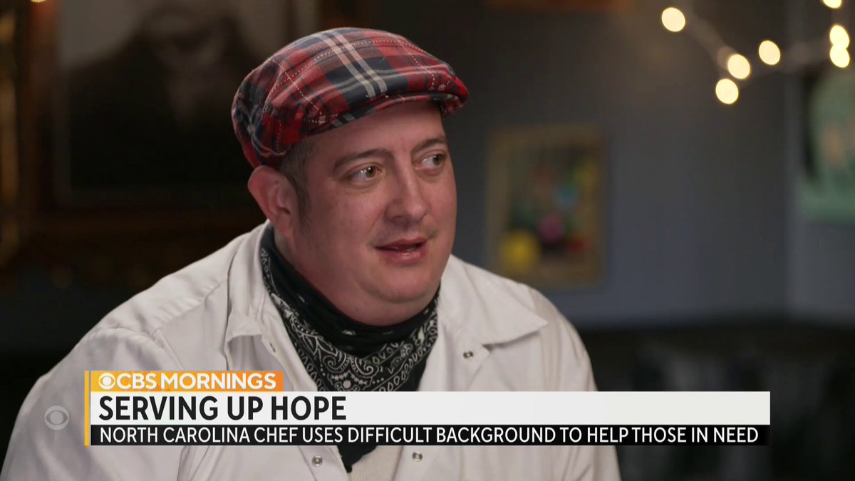 On a 48-hour surprise trip to Asheville, North Carolina, David Begnaud met Steven Goff, who dropped out of high school to roam the country. Goff has since found purpose in the kitchen, feeding more than 1,000 people through his “Wooden Nickel Program.”