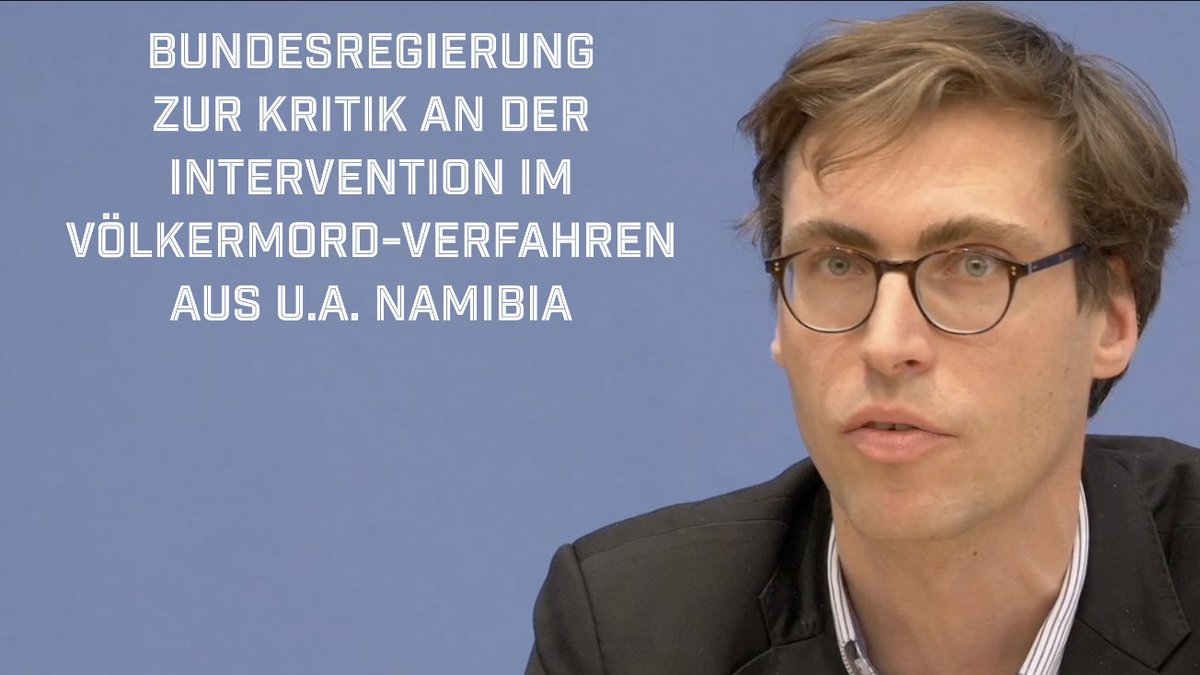 Die Bundesregierung interveniert im Genozid-Verfahren gegen Israel: Haben die südafrikanischen Juristen nur Blödsinn geredet? Warum wartet man das Urteil des Internationalen Gerichtshof nicht ab, sondern deklariert schon jetzt, dass die Anklage Quatsch ist? + Kritik aus Namibia