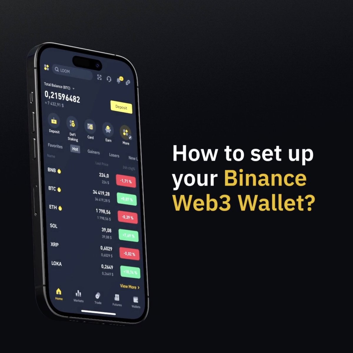 Ready for more airdrops? 👀 Time to set up your #Binance Web3 Wallet. Go 👉
