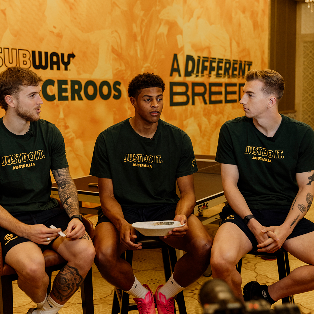 The first episode of Subway Australia Social is here, with a distinctly South Australian flavour. 🙌 Riley McGree, Kusini Yengi and @JoeGauci46 answer all your burning questions! 😂 🎥 Watch the full version here: #Socceroos