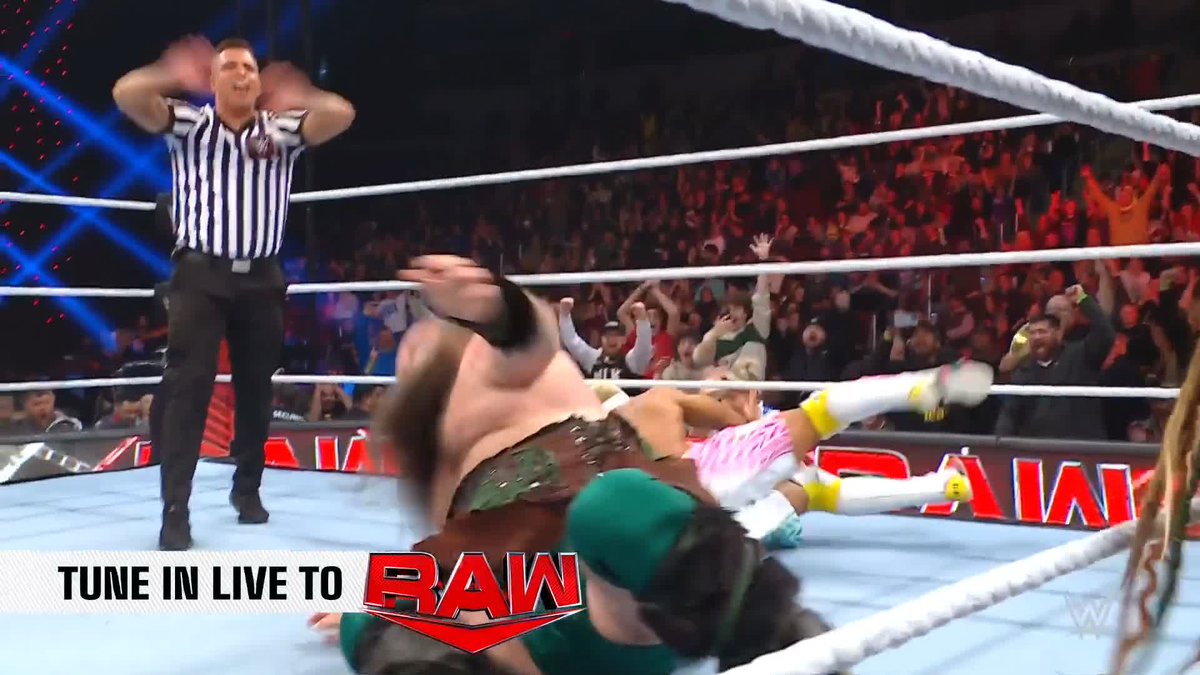 NO WAY! Akira Tozawa pinned Ivar on #WWERaw but quickly paid the price.