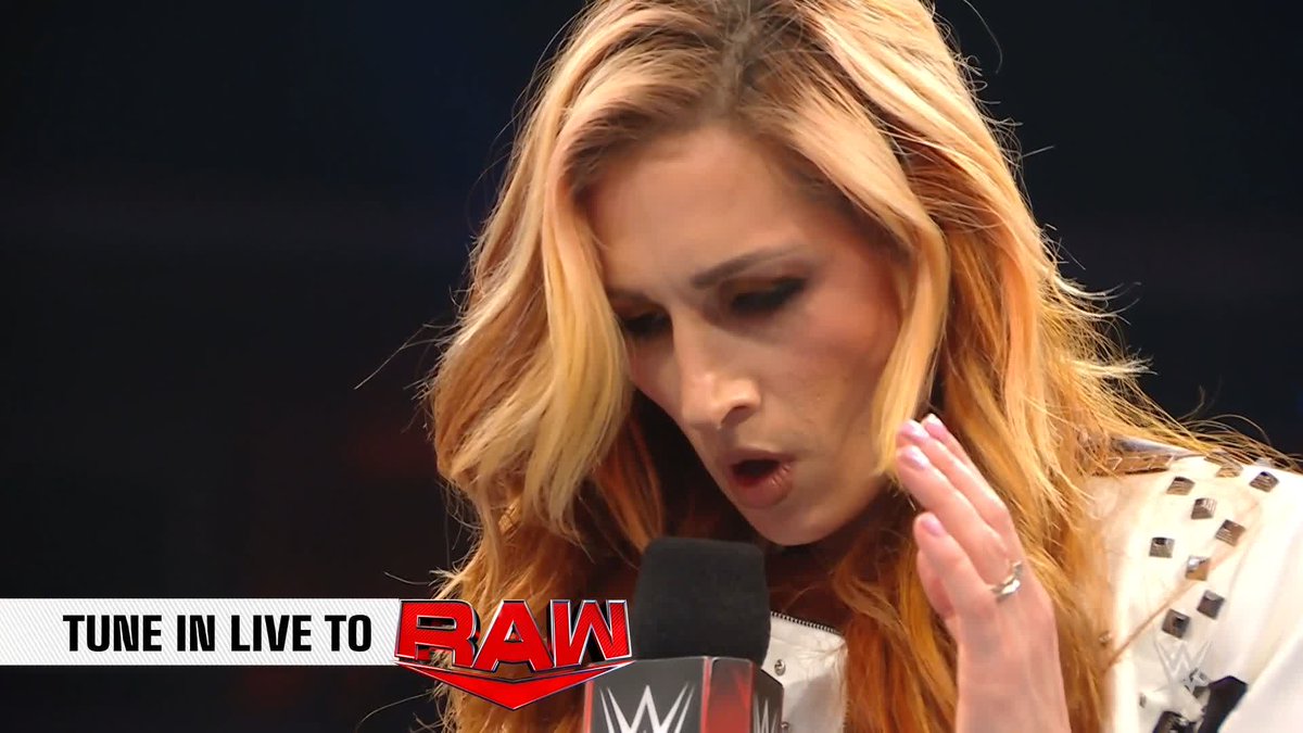 Women's World Champion RheaRipley_WWE wasn't expecting Rebecca Quin on #WWERaw!