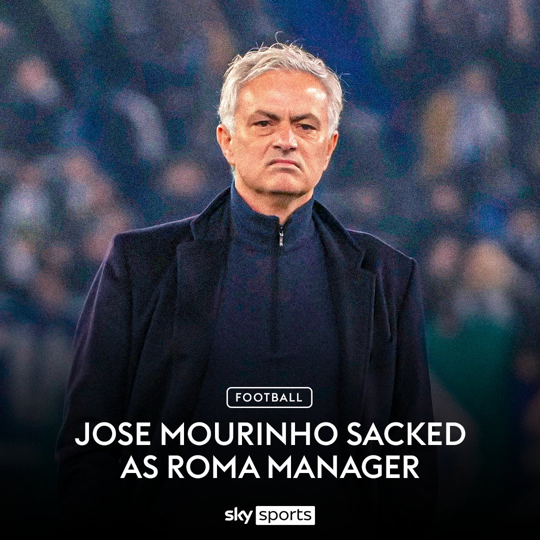 BREAKING: AS Roma can confirm that Jose Mourinho and his coaching staff will leave the club with immediate effect 🚨