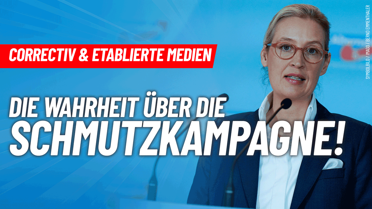 "Die inszenierte #Schmutzkampagne gegen die #AfD stellt einen der größten & ungeheuerlichsten Medien- und Politikskandale Deutschlands dar. Das sind DDR-Methoden!" #Correctiv #Pressekonferenz