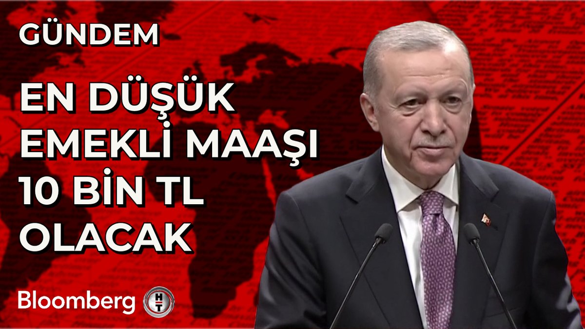 📍 En düşük emekli maaşı 10 bin TL olacak.