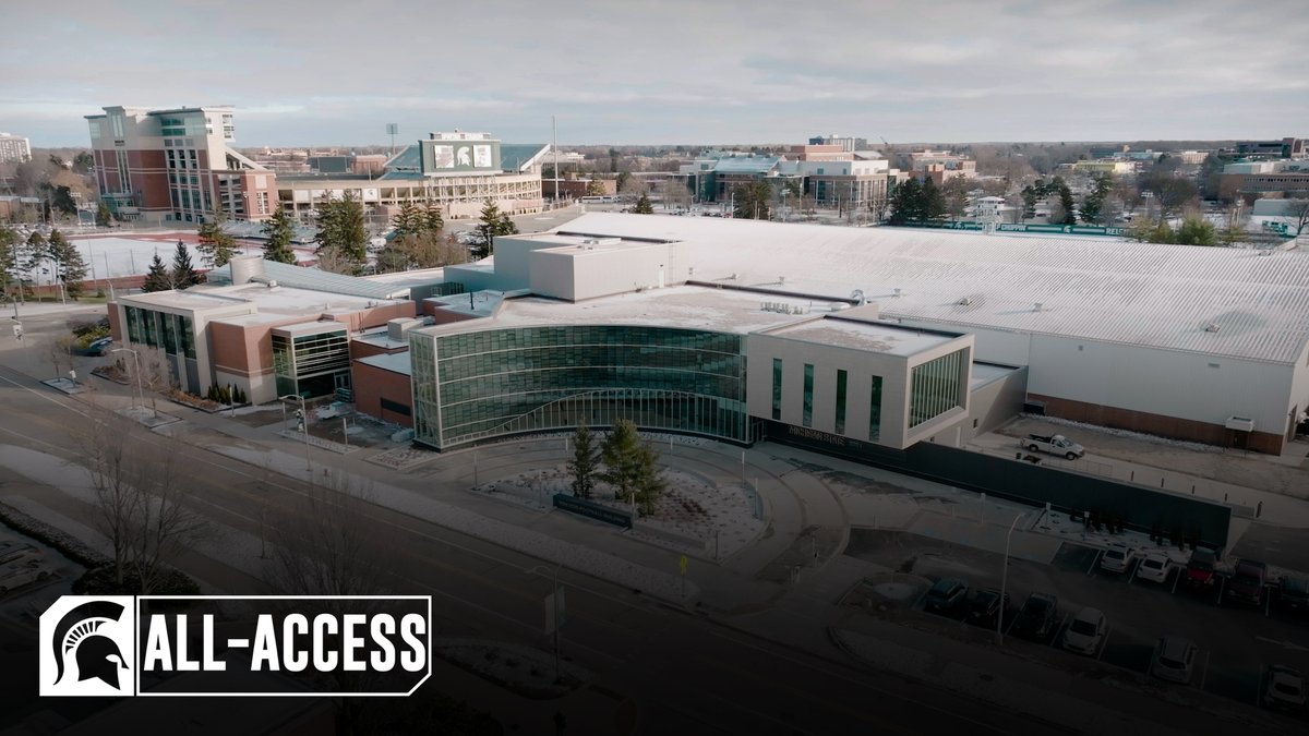 go all-access inside the Tom Izzo Football Building with tour guide, Nathan Carter 👀🏠