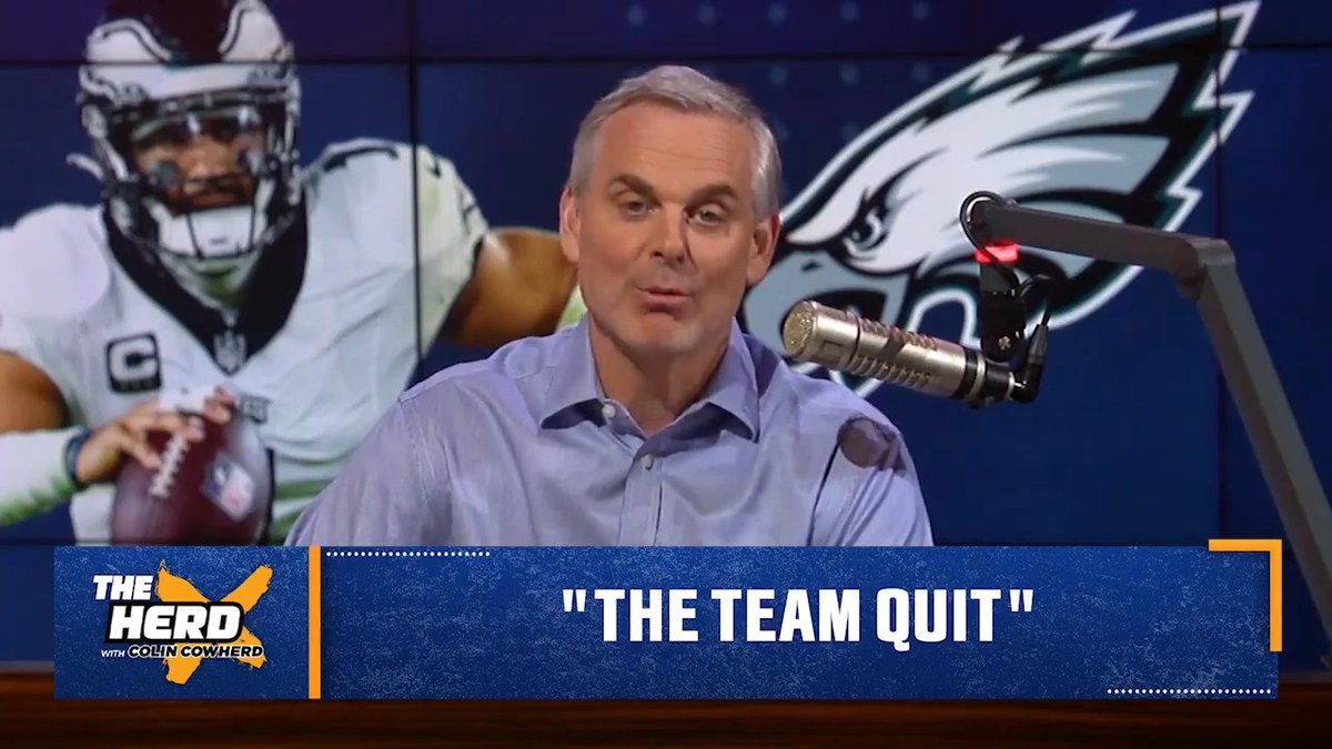 "He was like a kid who got a grown up job and fooled people for awhile because he had a great coordinator." — @ColinCowherd on how Nick Sirianni lost the locker room