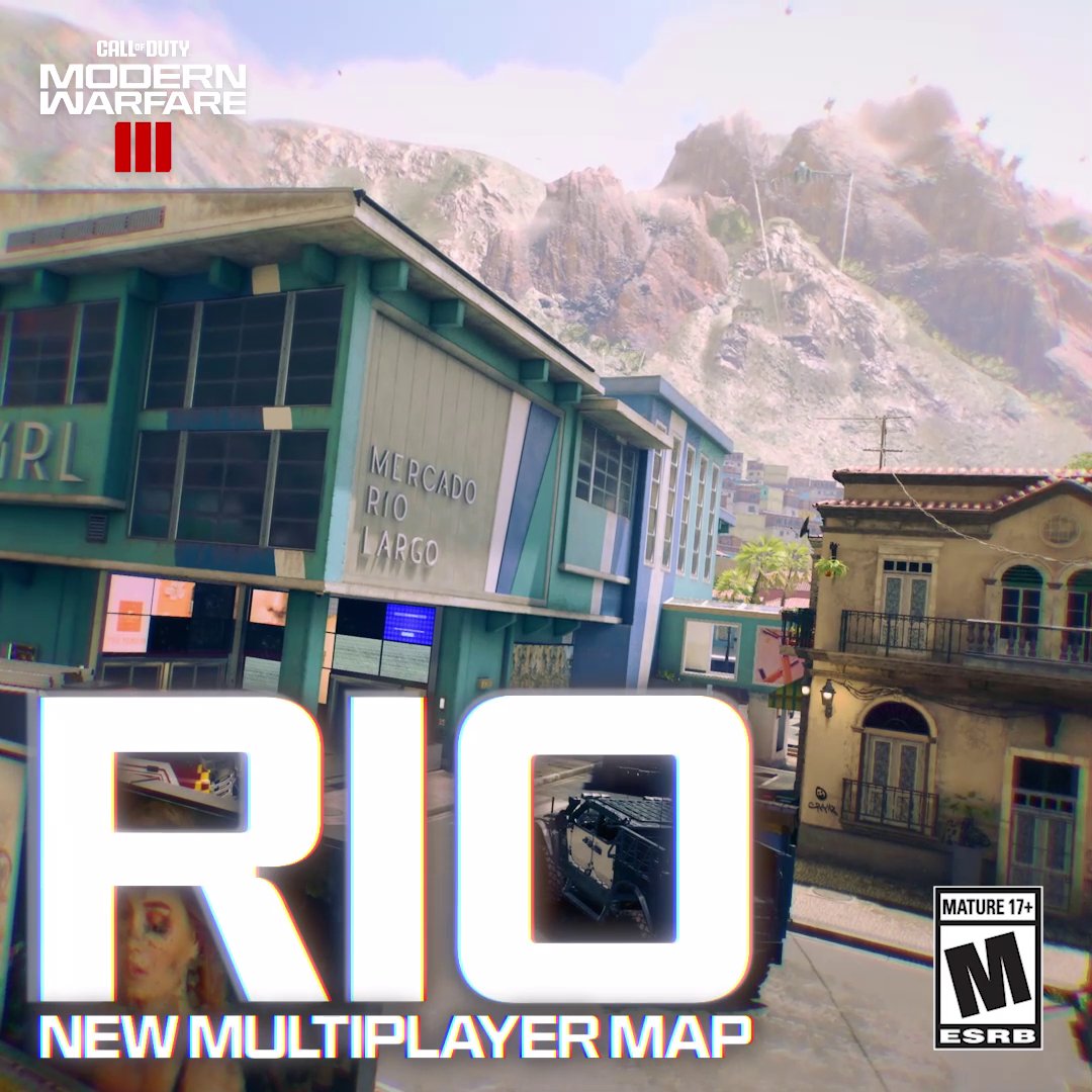 Have a blast (or many) while you fight in sunny and new 6v6 #MW3 map Rio, coming with Season 1 Reloaded ☀️