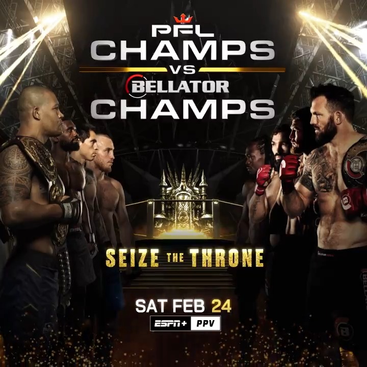 Heavy Lies The Crown. Everyone wants a seat on the 𝗧𝗛𝗥𝗢𝗡𝗘 👑🏆 #PFLvsBellator