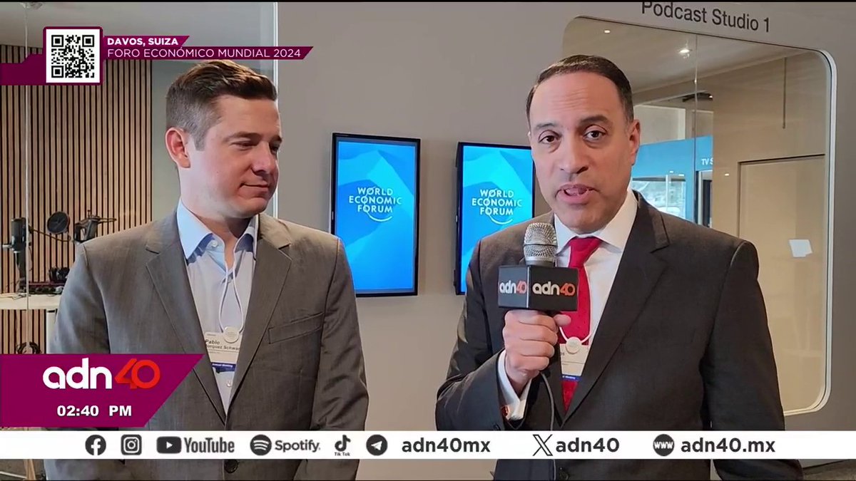 Desde el Foro Económico Mundial en #Davos, Carlos Mota platicó con Pablo Bórquez, fundador de #Producepay, sobre la manera en la que financian a productores agrícolas 🌽💰