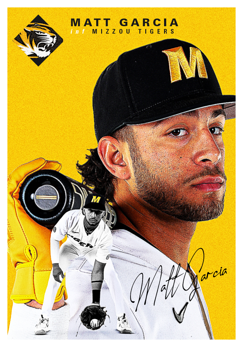 The time is NOW to meet your 2⃣0⃣2⃣4⃣ Tigers! We start our daily preseason roster introduction with INF 𝗠𝗮𝘁𝘁 𝗚𝗮𝗿𝗰𝗶𝗮 (@mattdelbrass4): ✅ Fielded at a .977 clip last spring ✅ Hit .326 with two out ✅ Earned SEC First-Year Academic Honor Roll spot #MizzouNOW | 🐯⚾️