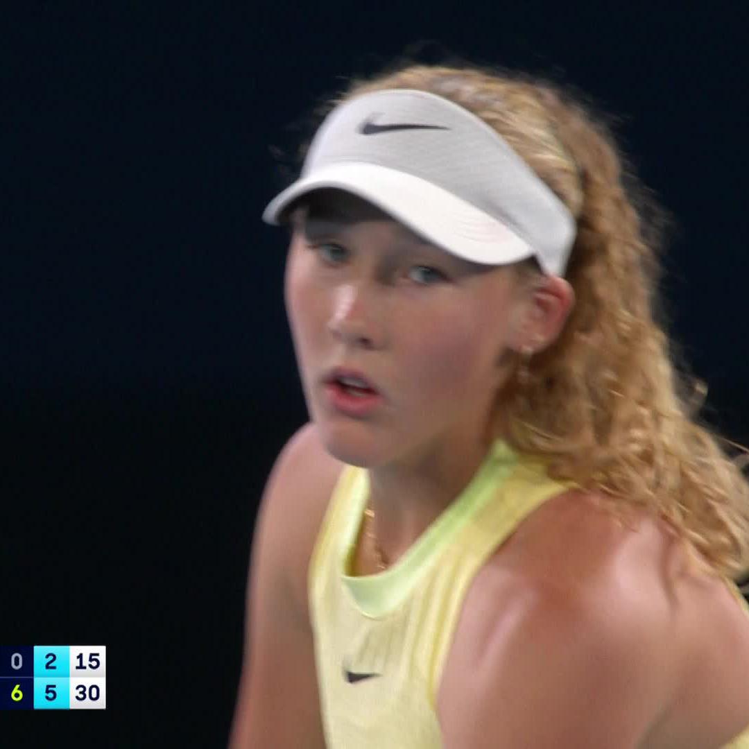 A star is born 🌟 16-year-old Mirra Andreeva stuns No. 6 seed Jabeur 6-0 6-2 to reach the third round! #AusOpen • Wide World of Sports • ESPN • @eurosport • WOWOWテニス