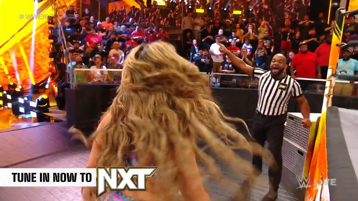 WHAT JUST HAPPENED?! Valerie Loureda took out her partner @elektralopezwwe, and then all hell broke loose 😱 #WWENXT