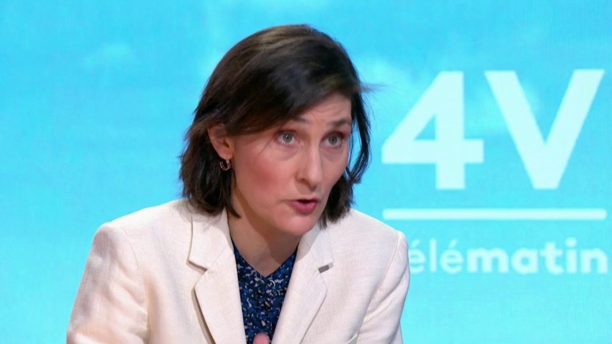🔴🗣️ Privé/public : "Il n'y a pas de séparatisme scolaire aujourd'hui. Il n'y a que des choix guidés par différentes considérations. Cette pluralité est une chance" estime Amélie Oudéa-Castéra. #Les4V Amélie Oudéa-Castéra
