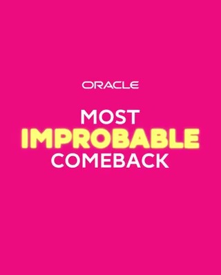 Here is how the Oracle Most Improbable Comeback award will be decided at the end of the season! Which performance do you think is the main contender from the season so far? 👀