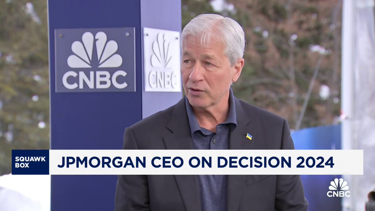 "I don't like how Trump said things, but he wasn't wrong about those critical issues. That's why they're voting for him. People should be more respectful of our fellow citizens," says @JPMorgan CEO Jamie Dimon. "I think this negative talk about MAGA will hurt Biden's campaign."