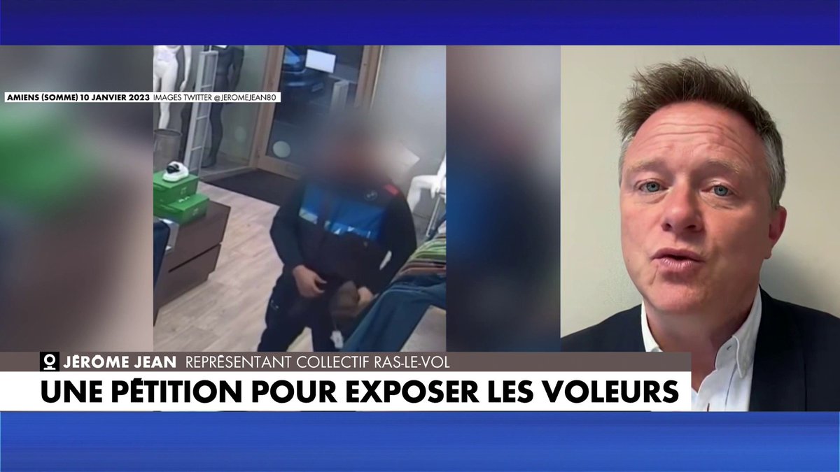 Jérôme Jean, représentant du collectif «Ras-le-vol» : «On demande que devienne légale pour les commerçants, la diffusion des images des voleurs qui ont été pris en flagrant délit», dans #180minutesinfo