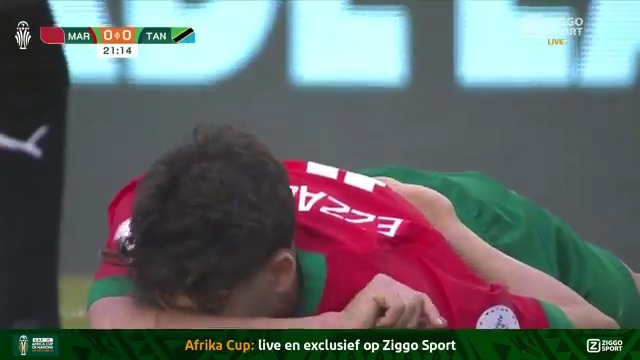 𝐙𝐚𝐠𝐞𝐧 mety Himid Mao 🪚 De Tanzania-middenvelder was nèt te laat met het inzetten van de tackle 😅 #ZiggoSport #AFCON2023 #MARTAN