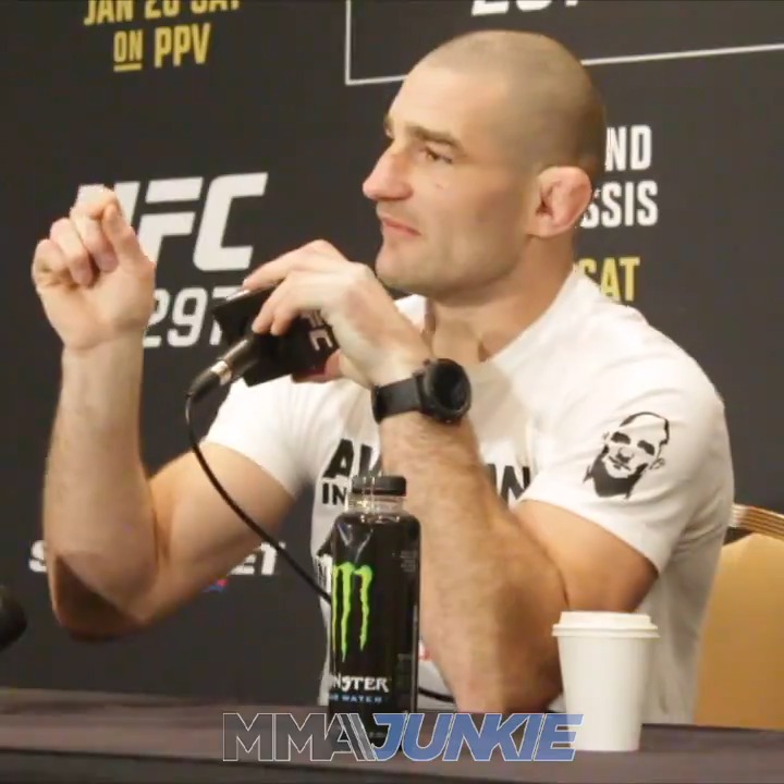 "You ask me some stupid sh*t like that? Go f*ck yourself." Sean Strickland went off on a reporter who pressed him on past comments about the LGBTQ community at #UFC297 media day.