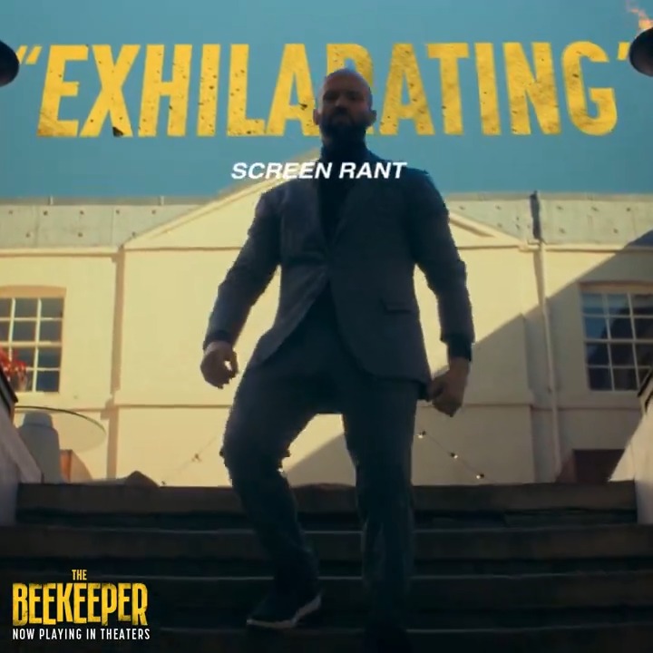See the movie critics are calling "exhilarating". Don't miss #TheBeekeeper, now playing in theaters.
