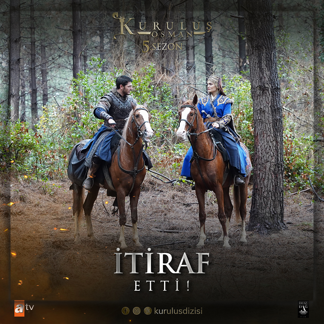 “Seni ilk gördüğüm günden beri yüreğim, yüreğinle atar Alaeddin Ali!” #GoncaHatun “My heart beats with your heart since the first day I saw you, Alaeddin Ali!” #KuruluşOsman #KuruluşOsman heyecan dolu yeni bölümüyle #atv’de devam ediyor! Bozdağ Film atv