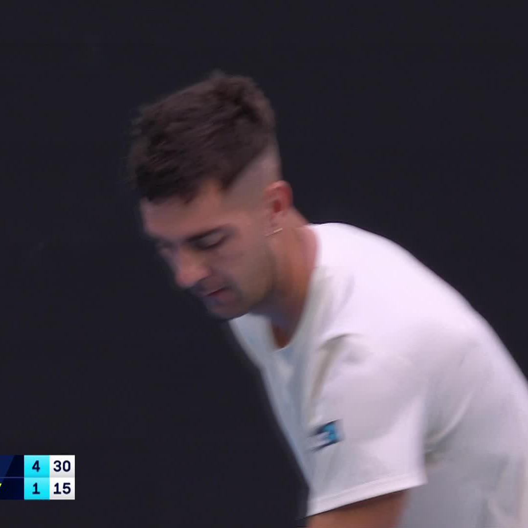 We’ve seen this backhand before 😏 Grigor Dimitrov #AusOpen #AusOpen