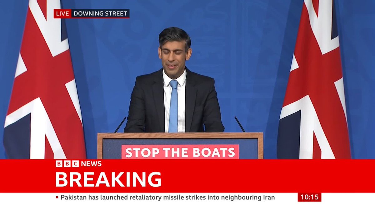 "It's now time for the Lords to pass this [Rwanda] bill too" PM Rishi Sunak asks "will the opposition in the appointed House of Lords try and frustrate the will of the people... or will they get on board and do the right thing?" Follow live