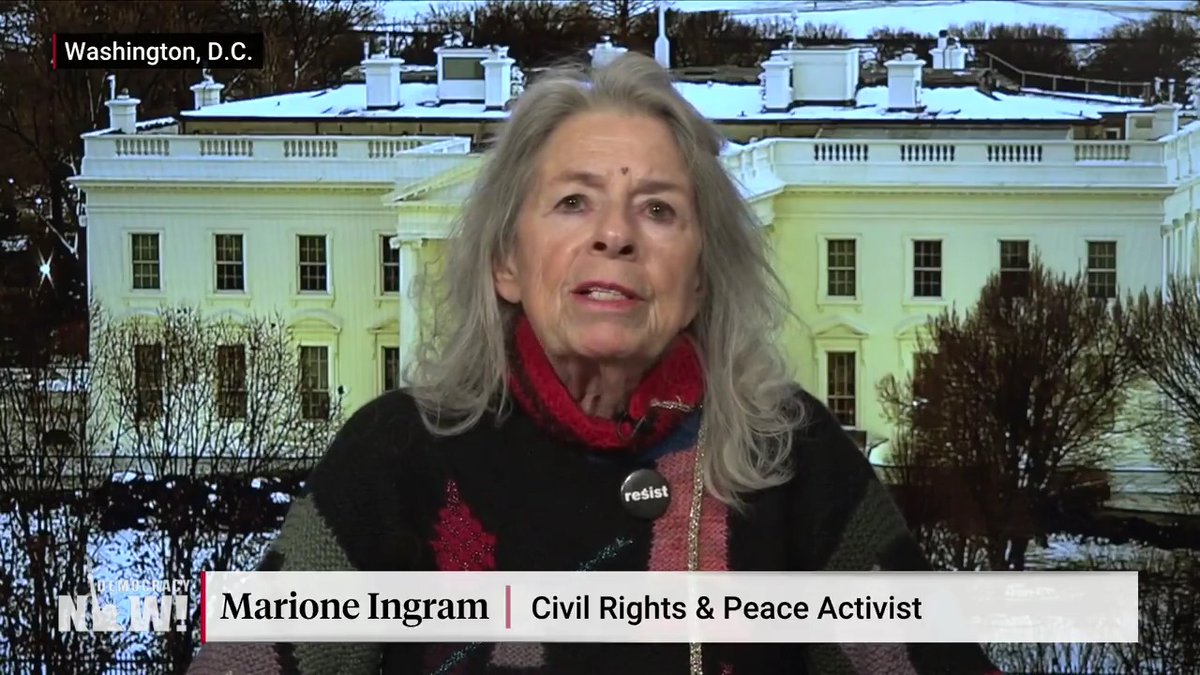 Marione Ingram is an 88-year-old Holocaust survivor and peace activist who has been demanding a ceasefire in Gaza. She just had a series of talks canceled in Germany, for which she says she never got a real explanation.