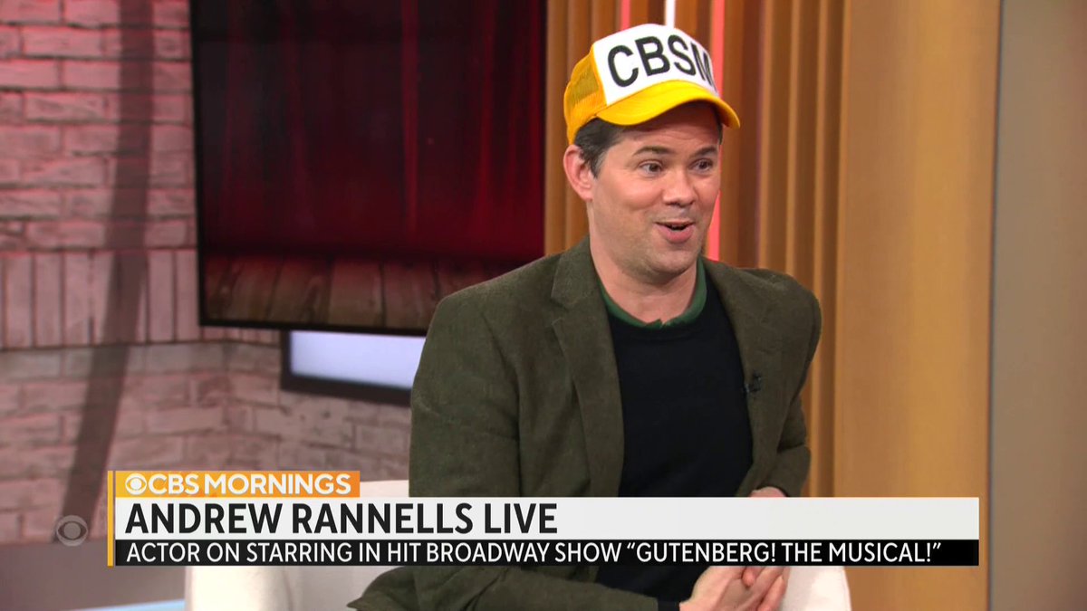Andrew Rannells is wrapping up his run in Gutenberg! The (Best) Musical (Ever), which saw him reunite with his friend and former #BookofMormon co-star Josh Gad. He tells CBS Mornings how he tries to make Gad laugh during the show — and what he thought of Gayle King’s Broadway debut.