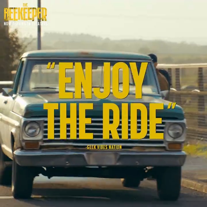 “Some of the most fun you can have at the movies” See #TheBeekeeper, now playing in theaters!