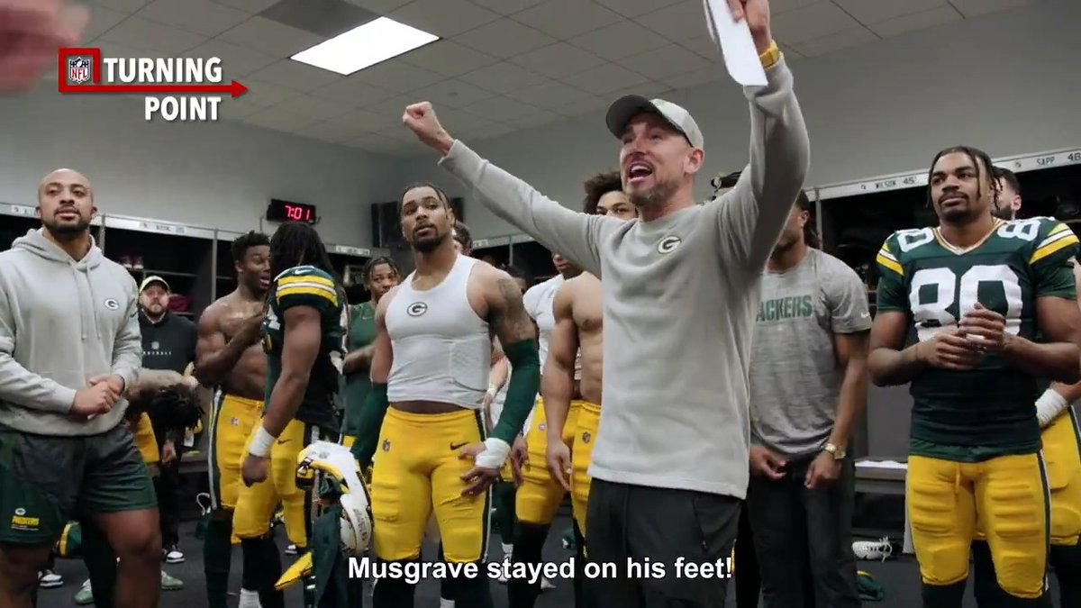 Luke Musgrave couldn’t stay on his feet in Week 1 but LaFleur ran it back with the same play against the Cowboys and he got his redemption haha