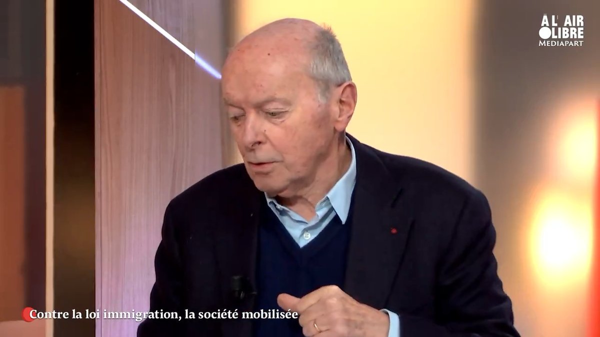 « L’introduction de la préférence nationale dans la sécurité sociale est à l’encontre de tous nos principes fondamentaux » Jacques Toubon, ancien Défenseur des droits, appelle à manifester partout en France contre la loi immigration ce dimanche 21 janvier 👉