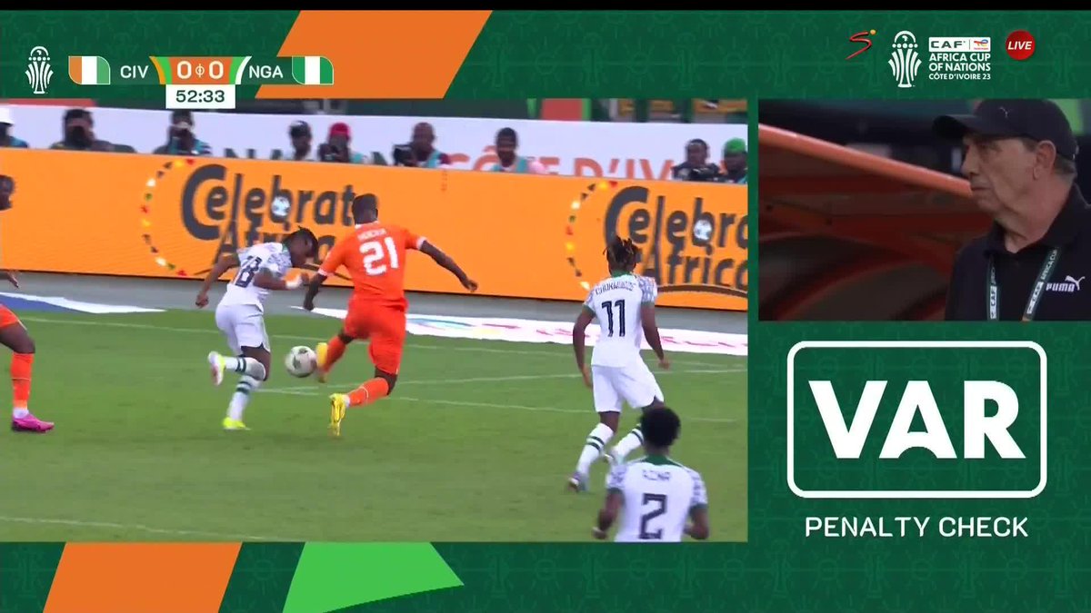 Victor Osimhen wins a penalty for Nigeria ⭐ Correct decision? 💭 Egypt kick-off against Ghana from 22:00 🔜 📺 Stream #AFCON2023 live: #TotalEnergiesAFCON2023