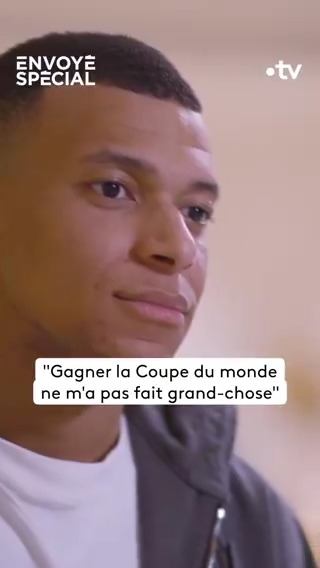 Mbappé : « Gagner la Coupe du monde ? C’est peut-être incompréhensible, mais ça ne m’a pas fait grand chose. J’étais trop jeune. J’étais beaucoup plus conscient durant la CDM 2022, ce que représentait une Coupe du monde, qu’en 2018 » 🇫🇷 🎥 Envoyé spécial