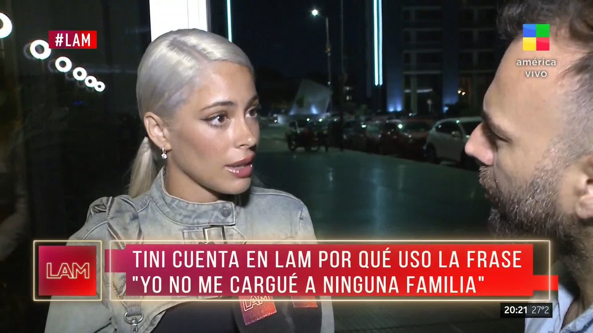 Tini hablando de su frase por De Paul y Cami Homs #LAM