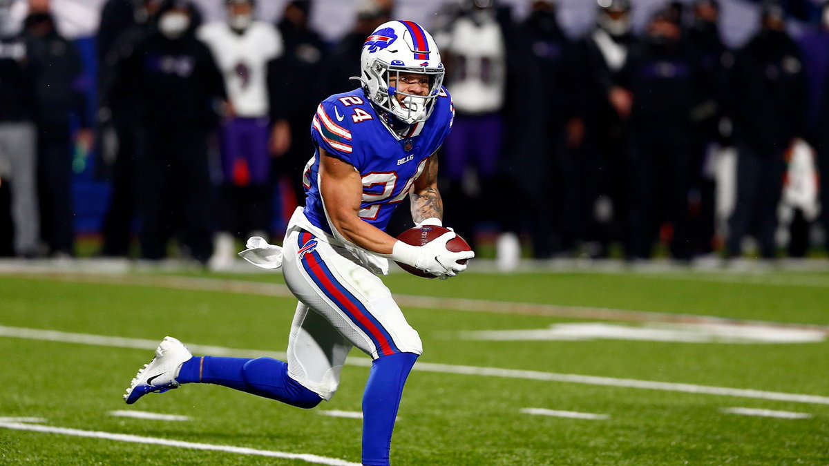 The INT that's tied for the longest pick-six in playoff history? This 101-yard return from Taron Johnson in the 2020 Divisional Round 🔥 📺: #KCvsBUF — Sunday 6:30pm ET on CBS 📱: Stream on #NFLPlus