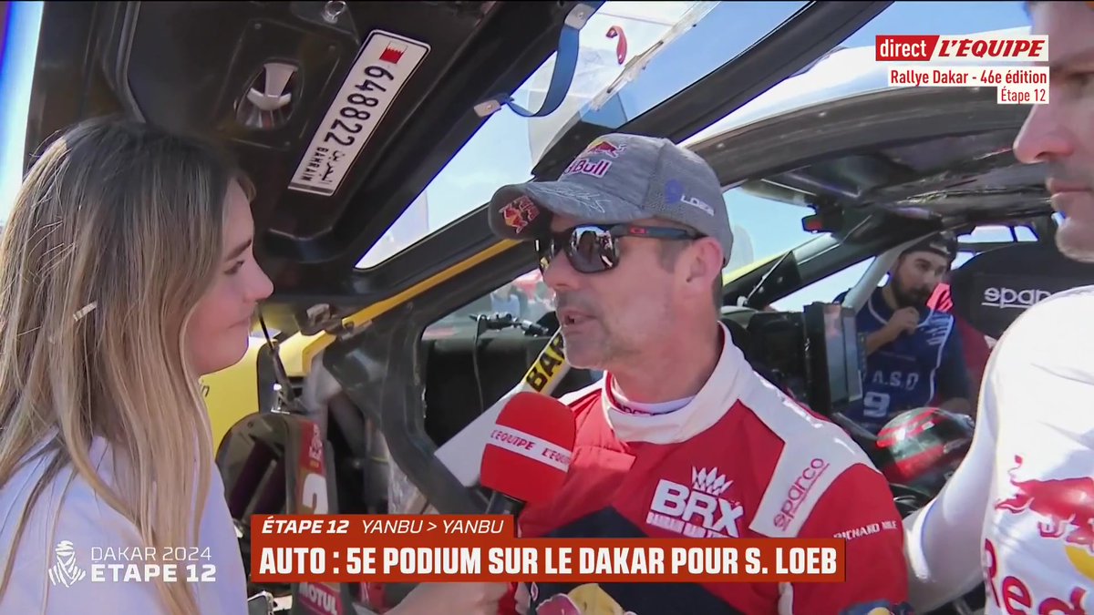 💬 Sébastien Loeb, 3e du Dakar : « Ca s'est joué aux crevaisons, à un triangle hier... C'était compliqué, on s'est battu. Maintenant on regarde vers l'avenir » #Dakar2024