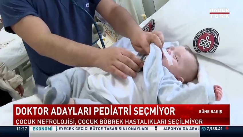 Öğrenciler pediatri tercih etmiyor... Çocuk uzmanlığı ve yan dallarına ilgi azaldı. Habertürk TV Muhabiri DAMLA NAVRUZ'un haberi