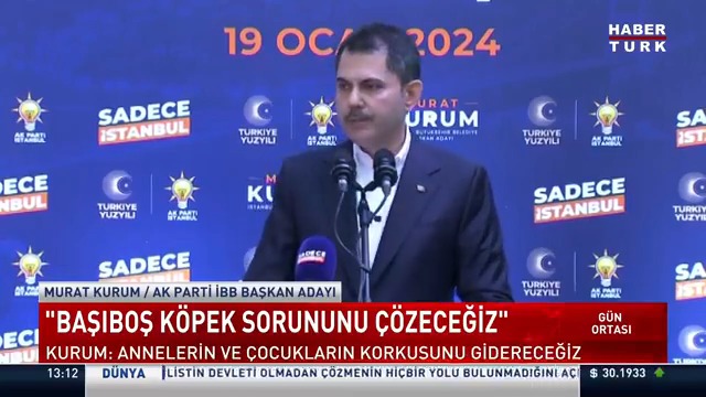 AK Parti İBB Başkan Adayı Murat Kurum: "Başıboş köpek sorununu çözeceğiz. Annelerin ve çocukların korkusunu gidereceğiz."