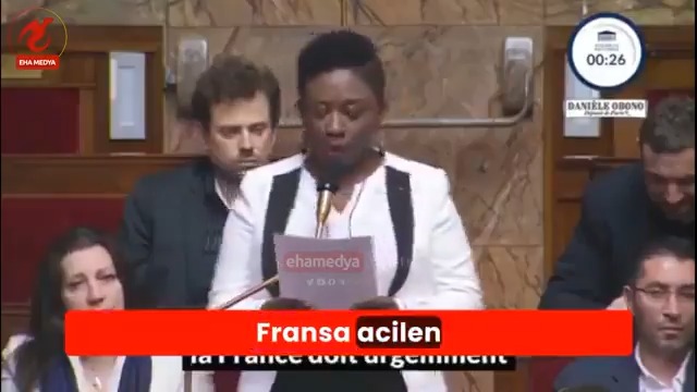 Fransa Milletvekili Daniele Obono: ▪️"Güney Afrika’nın, Filistin halkı İçin adalet araması ve İsrail’i Uluslararası Suç Mahkemesi’ne vermesi tüm insanlığın onurunu kurtarmıştır." ▪️"Fransa tarihin doğru tarafında yer almak istiyorsa Güney Afrika’yı desteklemelidir ve İsrail'e yaptırım uygulamalıdır."