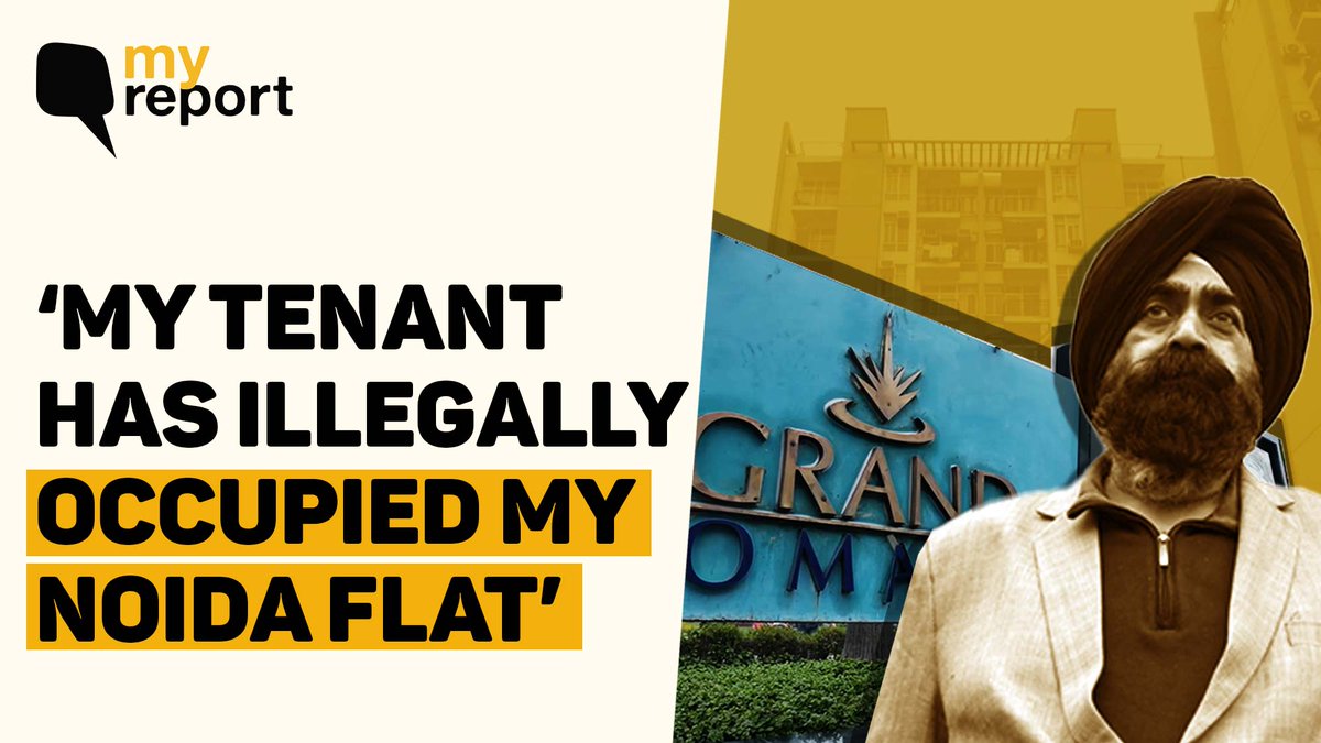 #MyReport | "I have been struggling to get my tenant to vacate my flat for the last two years. In March 2021, I rented my flat in #Noida to Dr Manali Agarwal, and now she refuses to vacate," says Malvinder Singh. (Via My Report) Read more: