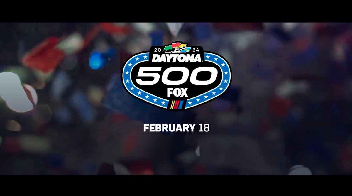 The 2024 Daytona 500. February 18 on FOX.