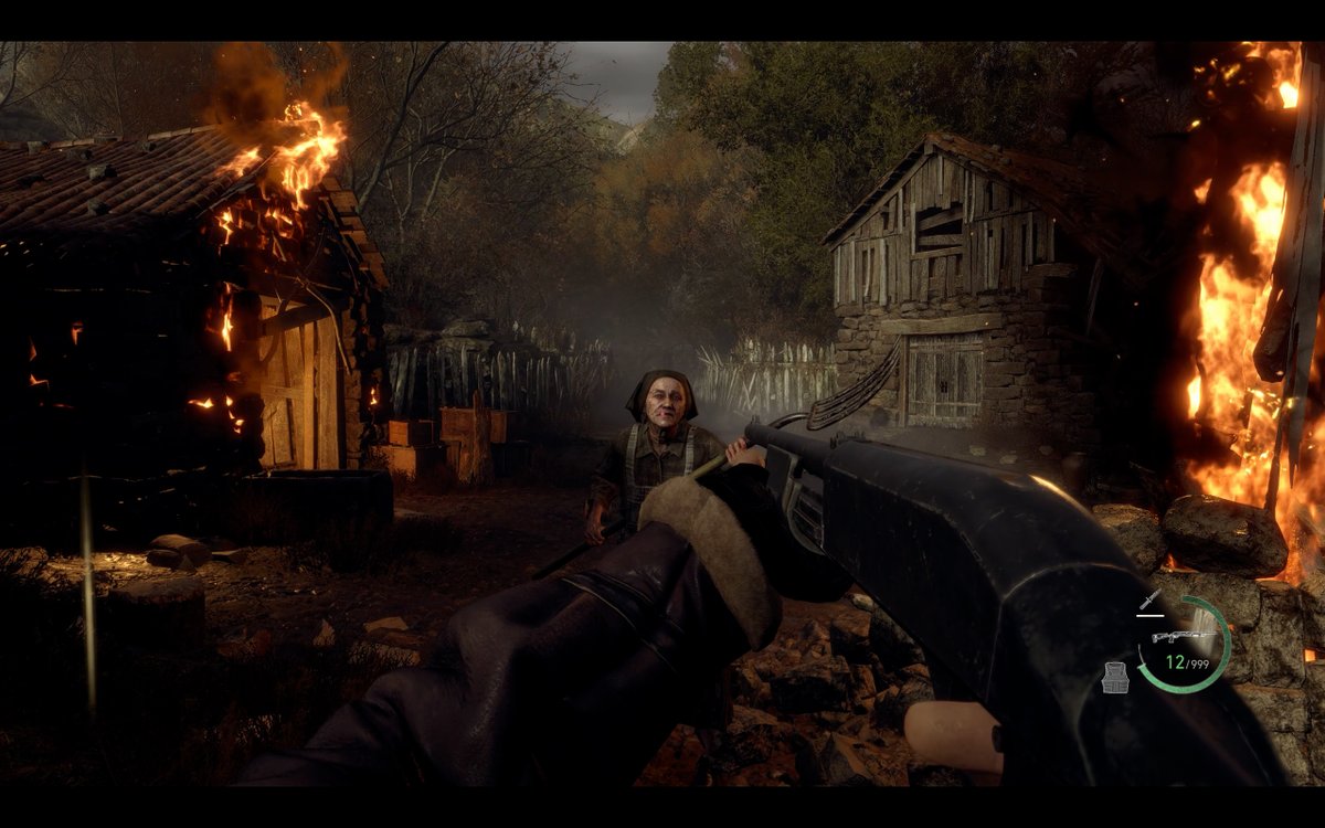 RE4 in first person feels like a completely different game.